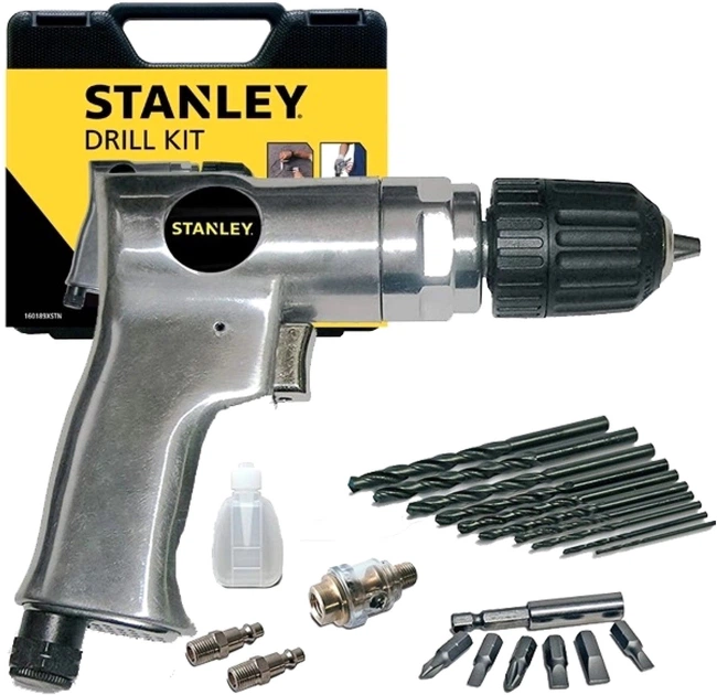 Пневматическая дрель Stanley 170 л/хв, 6 Бар 160189XSTN - Фото 1 Пневматическая дрель Stanley 170 л/хв, 6 Бар 160189XSTN - изображение 1