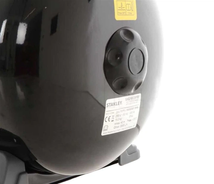 Насосная станция для чистой воды Stanley 0.9 кВт, 3300 л/ч, 24 л SXGP900XFBE - Фото 4 Насосная станция для чистой воды Stanley 0.9 кВт, 3300 л/ч, 24 л SXGP900XFBE - изображение 4