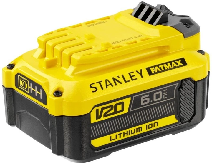 Аккумуляторная батарея Stanley FATMAX Li-Ion 18 В, 6 Ач, время зарядки 90 мин, SFMCB206 - изображение 2