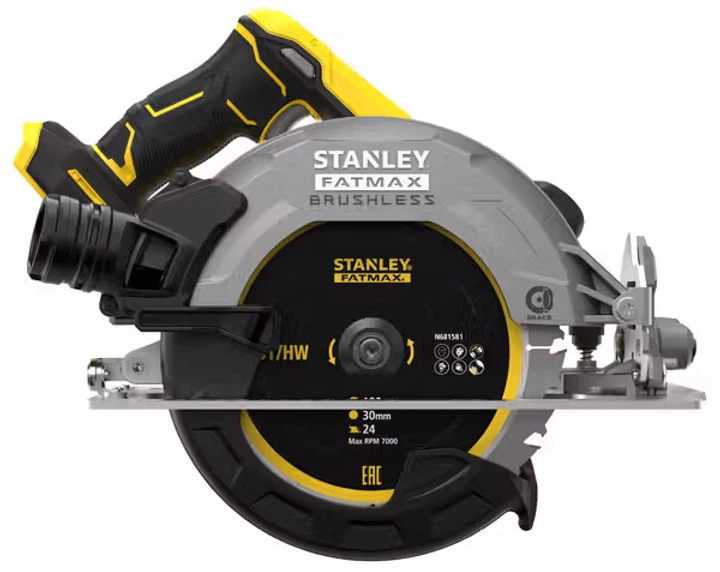 Пила циркулярна акумуляторна Stanley FatMax 18В (V20) Li-Ion, 4 Аг, 5000об/хв SFMCS550B - Фото 3 Пила циркулярна акумуляторна Stanley FatMax 18В (V20) Li-Ion, 4 Аг, 5000об/хв SFMCS550B - зображення 3