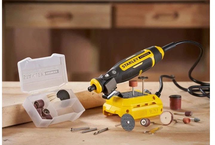 Мини-прямошлифовальная машина Stanley FatMax V20, 18В Li-lon, 34000 об/мин, цанга 3,175 мм (1/8") SFMCE030B - изображение 4
