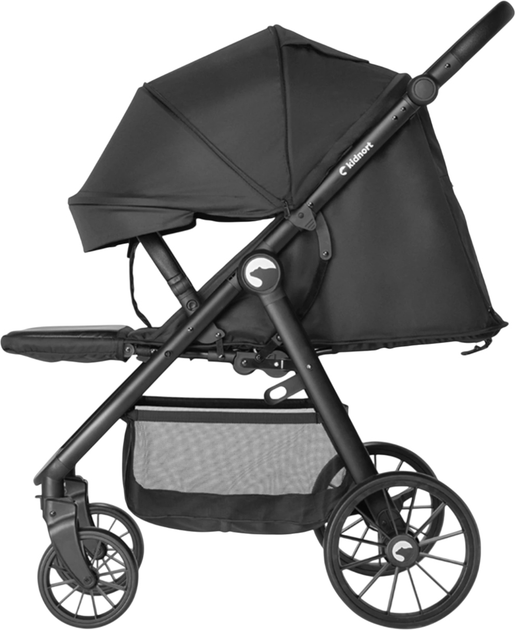 Прогулянкова коляска Kidnort Sjölejon Чорна (5902983624141) - зображення 7