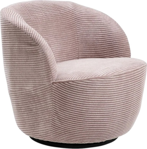 Крісло поворотне Homla SVINGEN FASO 65.5 x 77 x 69 см Pink (5906496719349) - зображення 1