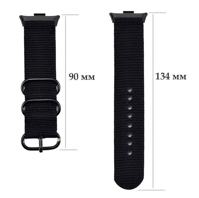Нейлоновый ремешок Primo Traveller для часов Xiaomi Redmi Watch 5 / Xiaomi Smart Band 9 Pro - Black - изображение 6