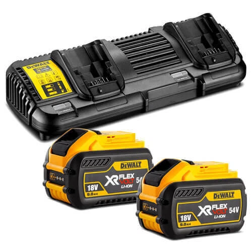 Зарядное устройство для аккумуляторов DeWALT 10.8-54В 4А + 2 аккумулятора FLEXVOLT (DCB132X2) - Фото 2 Зарядное устройство для аккумуляторов DeWALT 10.8-54В 4А + 2 аккумулятора FLEXVOLT (DCB132X2) - изображение 2