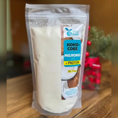 Кокосове сухе молоко + протеїн PROTEIN Bifood, 400 г - Фото 1 Кокосове сухе молоко + протеїн PROTEIN Bifood, 400 г - зображення 1