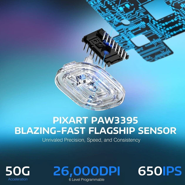 Мишка ігрова бездротова ATTACK SHARK X3 White 2.4, BT, Wired