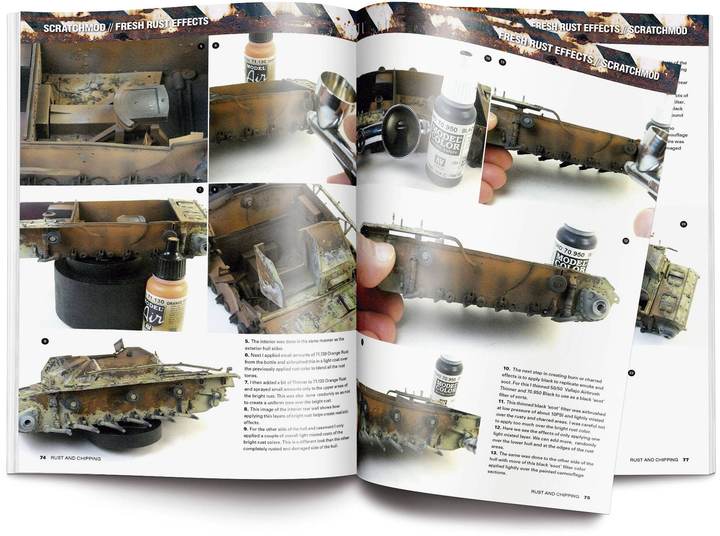 Dodatek do gry Vallejo Book Rust & Chipping 75011 (9788461787005) - obraz 5