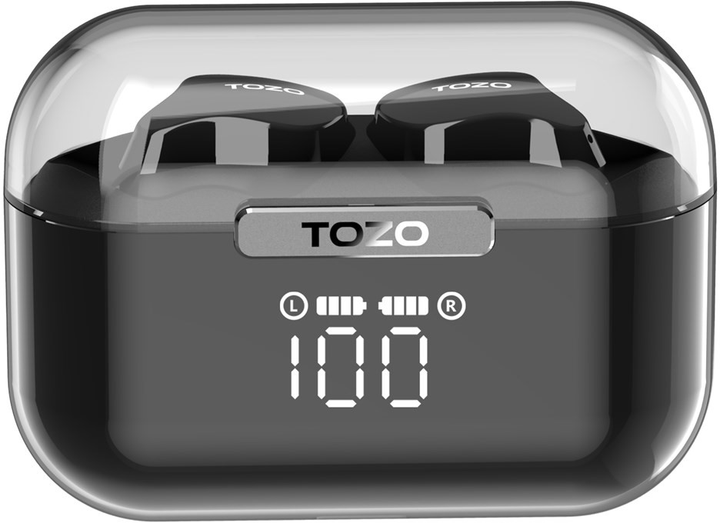 Słuchawki TOZO Crystal Buds Black (6971681317340) - obraz 4