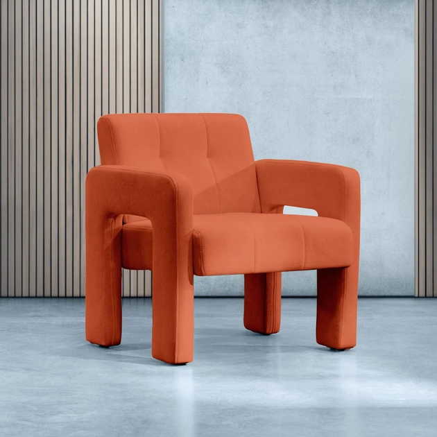 М'яке крісло Homla PELLE 74 x 68 x 72 см Orange (5906496737787) - зображення 5