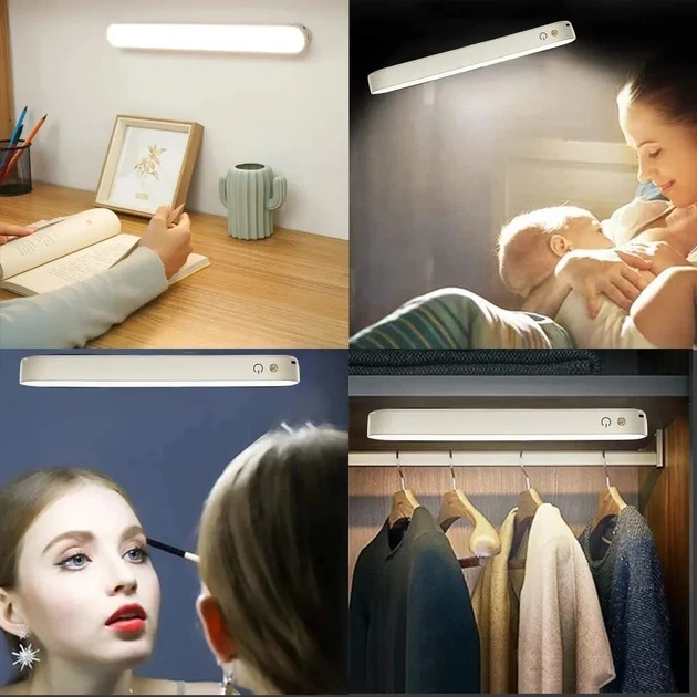 LED лампа світлодіодна акумуляторна з пультом ДУ 28 см White - изображение 6