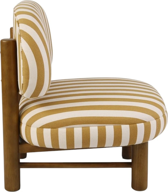Fotel tapicerowany Homla LUMEN 64 x 69.5 x 77 cm Beige-White (5906496741098) - obraz 3