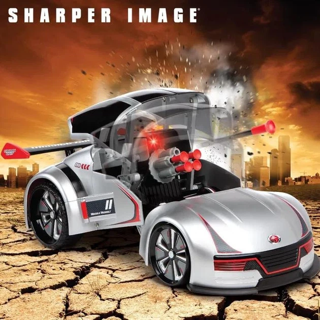 Радиоуправляемая машинка трансформер Velocity Demon UZL033 аккумуляторная с пультом ДК стреляет дротиками Белая (127-14-16334) - изображение 5