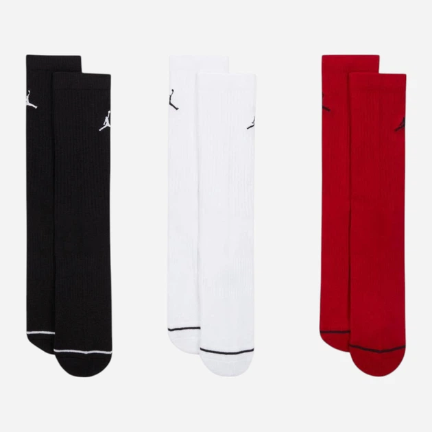 Набор женских носков высоких махровых Nike U J ED Cush Poly Crew 3PR 144 DX9632-902 38-42 3 пары Черный/Белый/Красный (196152693914) - Фото 1 Набор женских носков высоких махровых Nike U J ED Cush Poly Crew 3PR 144 DX9632-902 38-42 3 пары Черный/Белый/Красный (196152693914) - изображение 1