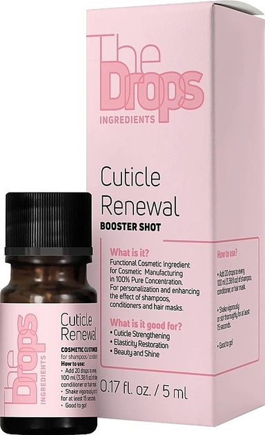 Комплекс для відновлення кінчиків волосся - Pharma Group Laboratories The Drops Cuticle Renewal Booster Shot 5ml (1378254-21078842) - Фото 1 Комплекс для відновлення кінчиків волосся - Pharma Group Laboratories The Drops Cuticle Renewal Booster Shot 5ml (1378254-21078842) - изображение 1