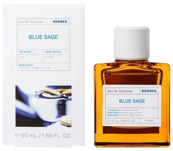 Woda toaletowa męska Korres Blue Sage 50 ml (5203069090660) - obraz 1