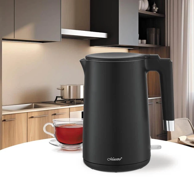 Електрочайник-термос з подвійними стінками Maestro 1.7 л (MR-026-BLACK) - зображення 2