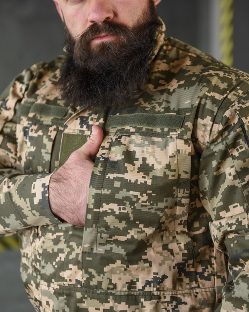 Тактичний костюм Піксель ЗСУ статутний гретта з липучками для шевронів та адмін-кармани XXXL - зображення 5