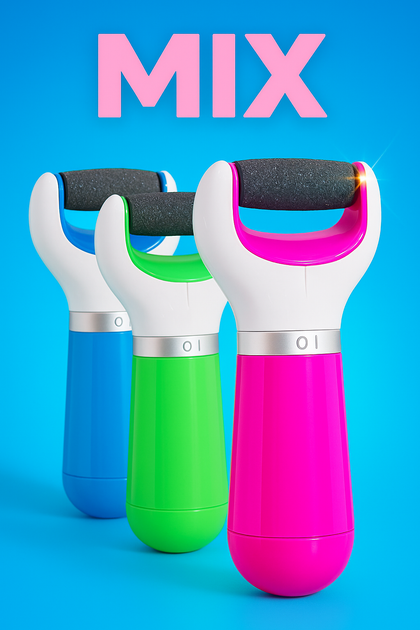 Пемза роликова пилка для ніг з двома роликами електрична для п'ят BRS Pink MIX - зображення 2