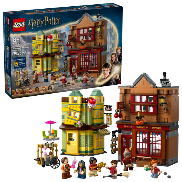 Конструктор LEGO Harry Potter Фірмове спорядження для квідичу та кафе - морозива 795 елементов (76452) (5702017812908) - зображення 2