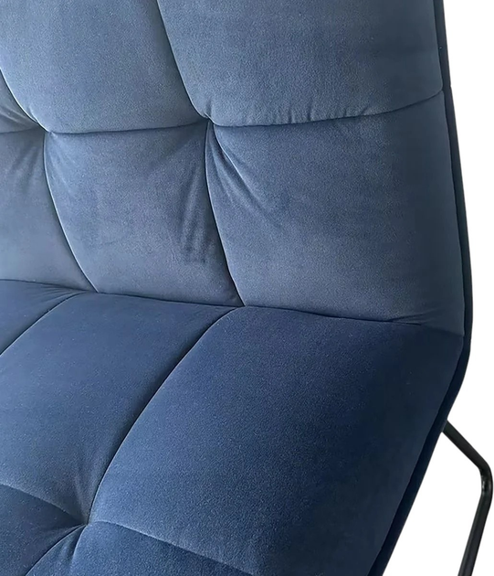 Fotel tapicerowany Homla NELOX 63 x 69 x 73 cm Navy Blue (5906496746321) - obraz 5