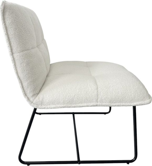 М'яке крісло Homla NELOX TEDDY BOUCLE 63 x 69 x 73 см Ecru (5906496746338) - зображення 3