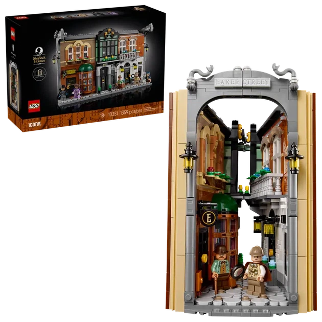 Конструктор LEGO Icons Шерлок Холмс: Книжный уголок 1359 элементов (10351) - Фото 8 Конструктор LEGO Icons Шерлок Холмс: Книжный уголок 1359 элементов (10351) - изображение 8