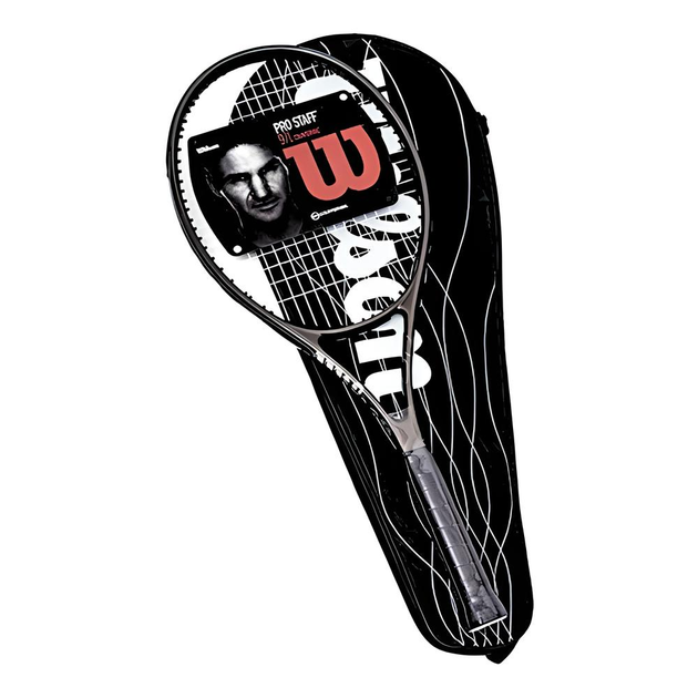 Тенісна ракетка Wilson WLX 27 чорна-синій - Фото 7 Тенісна ракетка Wilson WLX 27 чорна-синій - зображення 7