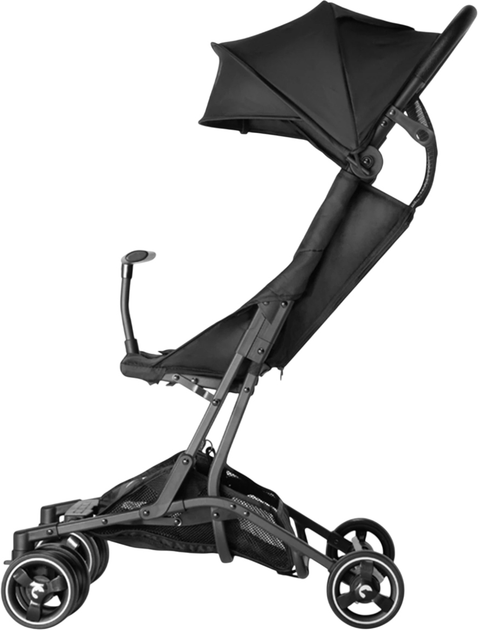 Прогулянкова коляска Kidnort Snöpetrel Чорна (5902983624165) - зображення 4