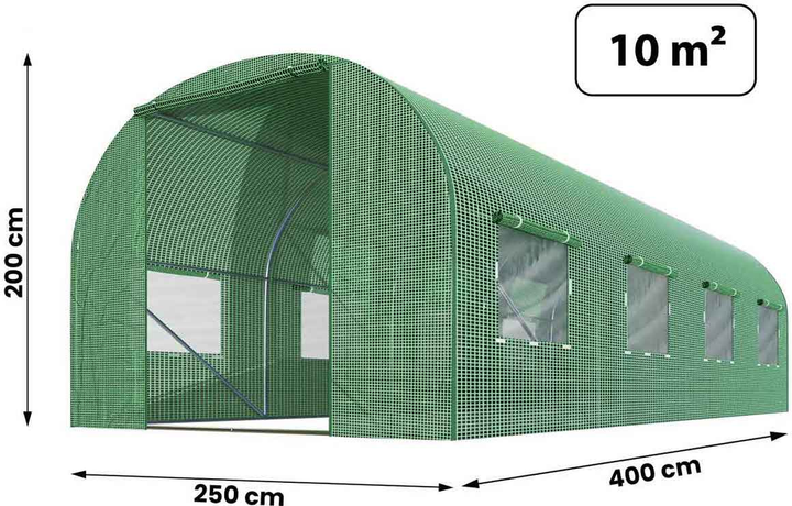 Folia na tunel ogrodowy Plonos 2.5 x 4 m (4973-F) - obraz 4
