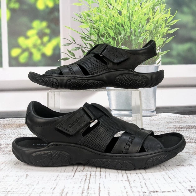 Сандалії чоловічі ClubShoes чорні шкіряні 45р (30 см) 3959 - Фото 2 Сандалії чоловічі ClubShoes чорні шкіряні 45р (30 см) 3959 - зображення 2