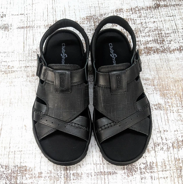 Сандалії чоловічі ClubShoes чорні шкіряні 45р (30 см) 3959 - Фото 4 Сандалії чоловічі ClubShoes чорні шкіряні 45р (30 см) 3959 - зображення 4