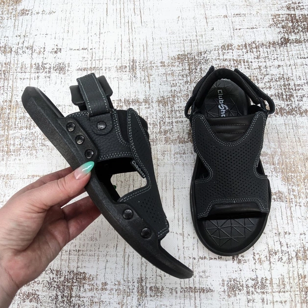 Чоловічі шкіряні сандалі 2-в-1 ClubShoes сині 43р (27,5 см) 3960 - зображення 7