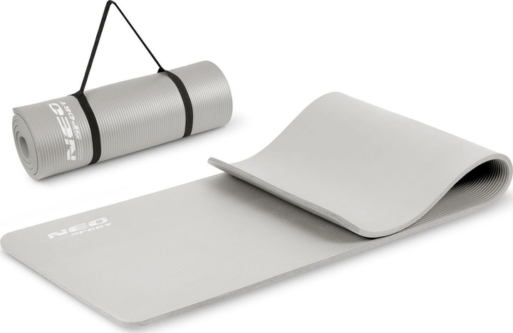 Mata do cwiczen Neo Sport 183 x 60 cm 192200 szara (5903890606145) - obraz 3