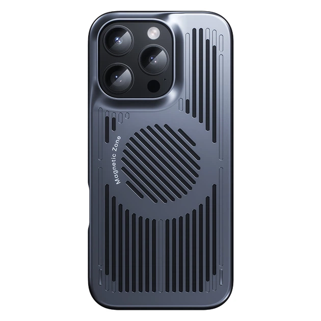 Чохол-накладка Benks Blitz Cooling Case для iPhone 16 Pro Max MagSafe Grey (6948005910525) - Фото 1 Чохол-накладка Benks Blitz Cooling Case для iPhone 16 Pro Max MagSafe Grey (6948005910525) - зображення 1
