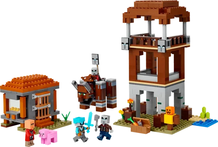 Конструктор LEGO Minecraft Убежище разбойников и разрушителей 665 элементов (21278) - Фото 2 Конструктор LEGO Minecraft Убежище разбойников и разрушителей 665 элементов (21278) - изображение 2