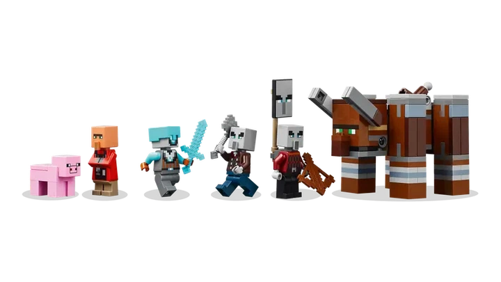 Конструктор LEGO Minecraft Убежище разбойников и разрушителей 665 элементов (21278) - Фото 3 Конструктор LEGO Minecraft Убежище разбойников и разрушителей 665 элементов (21278) - изображение 3