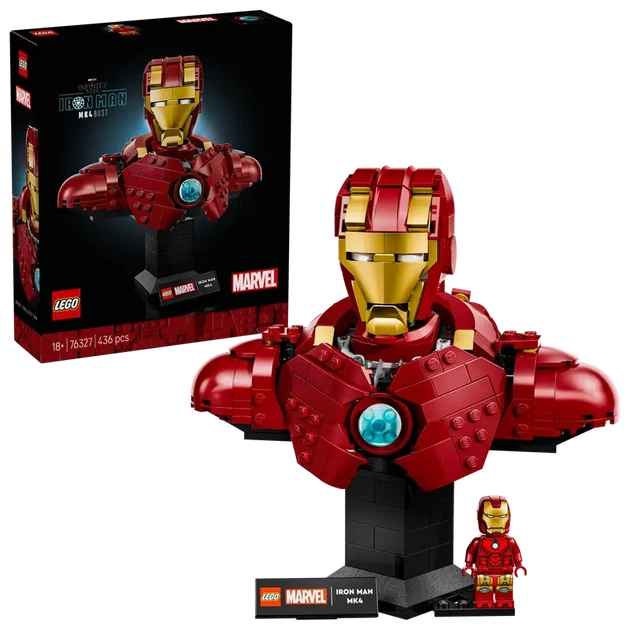 Конструктор LEGO Marvel Бюст Железного Человека MK4 436 элементов
