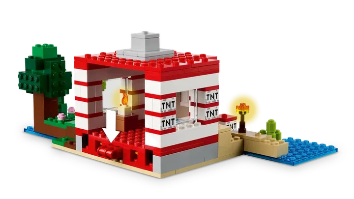 Конструктор LEGO Minecraft Дом TNT в джунглях 287 элементов (21275) - Фото 5 Конструктор LEGO Minecraft Дом TNT в джунглях 287 элементов (21275) - изображение 5