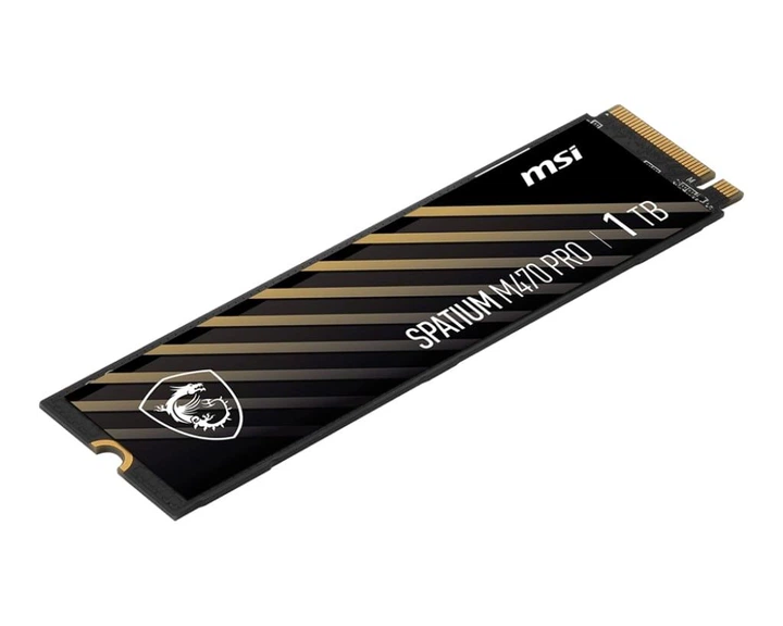 Накопичувач SSD 1TB MSI Spatium M470 Pro M.2 2280 PCIe 4.0 x4 NVMe 3D NAND TLC (S78-440L0J0-P83) ( M.2 2280 ) - изображение 3