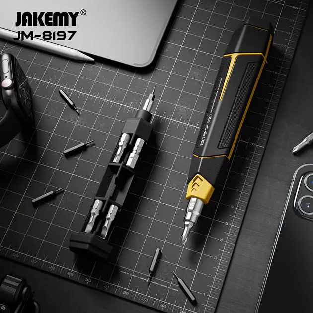 Набор ручных отверток JAKEMY JM-8197 16в1 с 14 битами для домашнего ремонта - Фото 4 Набор ручных отверток JAKEMY JM-8197 16в1 с 14 битами для домашнего ремонта - изображение 4