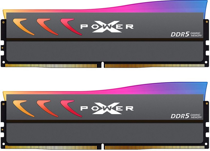 Pamięć RAM Silicon Power DDR5-6000 65536MB PC5-48000 (Kit of 2x32768MB) XPOWER Storm RGB Gray (SP064GXLWU60AFDK) - obraz 1