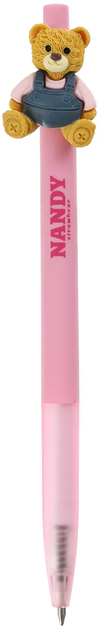 Ручка кулькова автоматична, BEAR TOY, 0,7 мм, синя ZB.2237 рожева 4823078999054 - Фото 1 Ручка кулькова автоматична, BEAR TOY, 0,7 мм, синя ZB.2237 рожева 4823078999054 - изображение 1