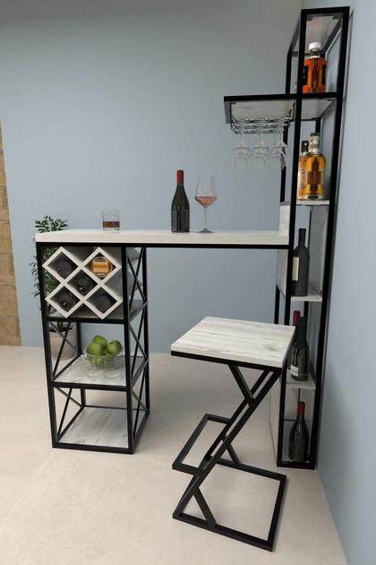 Барная стойка в стиле лофт EcoLoft Каванна DSP-1192 Дуб Кортона - изображение 2