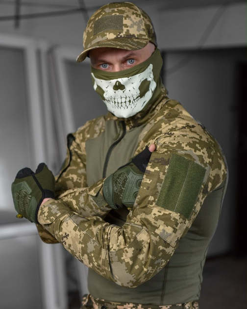 Тактичний костюм 3в1 Colossus Піксель армійська саржа з відстібаємим капюшоном і поясом на резинці L - зображення 8