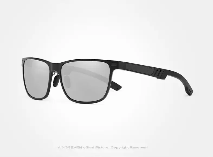 Поляризаційні сонцезахисні окуляри KINGSEVEN N753 Black Silver - Фото 2 Поляризаційні сонцезахисні окуляри KINGSEVEN N753 Black Silver - зображення 2