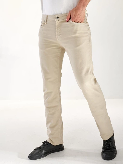 Чоловічі джинси середньої посадки Alexia Straight Uaclothes W32 Бежевий (like33513-1372813110) - Фото 3 Чоловічі джинси середньої посадки Alexia Straight Uaclothes W32 Бежевий (like33513-1372813110) - зображення 3