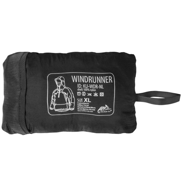 Куртка тактическая Helikon-Tex анорак Windshirt WindPack XL Черный (Takctik-1125M-T) - зображення 9