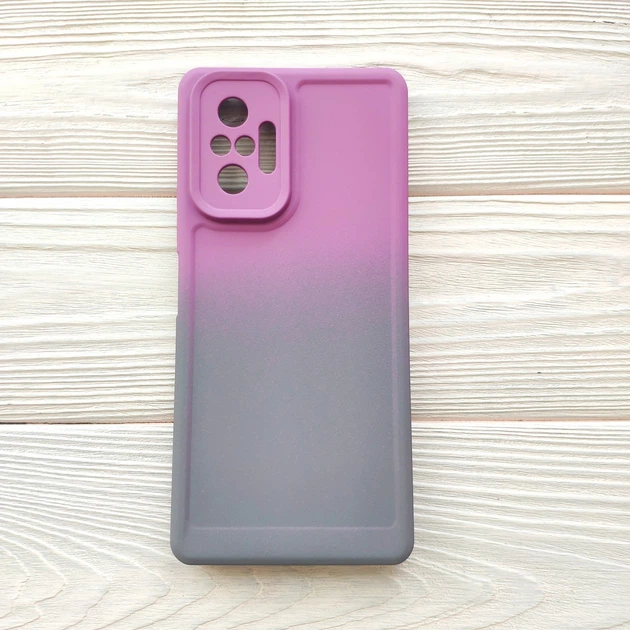 Чехол TPU Gradient для Xiaomi Redmi Note 10 Pro Lilac-gray - Фото 1 Чехол TPU Gradient для Xiaomi Redmi Note 10 Pro Lilac-gray - изображение 1