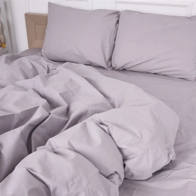 Комплект постельного белья MirSon Бязь Premium Light Gray 160х220 (2200001476318) - изображение 4